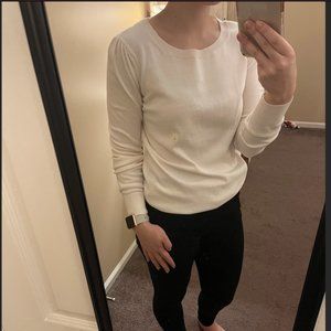 Loft White Tunic Sweater